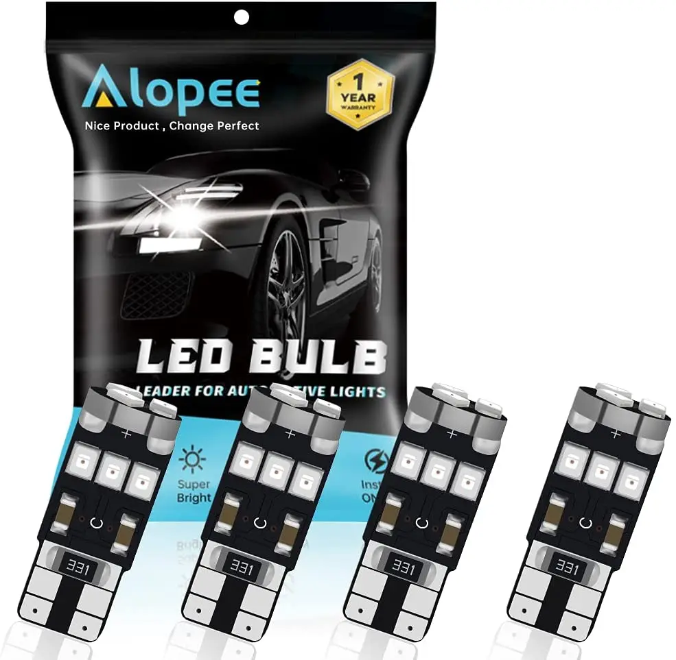 

4pcs T10 194 168 921 Canbus LED Light Bulb 9 SMD Car Replacement Map Dome Courtesy License Plate Light Red / Yellow / White 12V