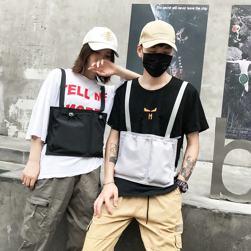 

Men's And Women's Tactical Shoulder Bag Chest Equipment Bag Hip Hop Street Clothing Men's Functional Pockets Adjustable Pocket