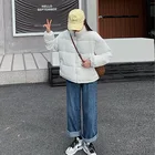 Зимняя одежда, новинка, пуховая хлопковая одежда, Корейская версия, свободное и плотное короткое студенческое элегантное пальто, бесплатная доставка