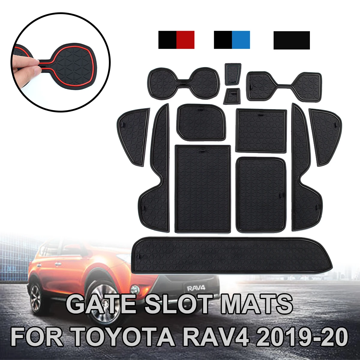 Противоскользящий коврик для Toyota RAV4 2019 2020 XA50 RAV IV 50 коврики с прорезями ворот