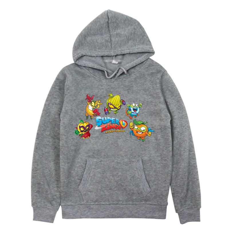 

New Fleece Warm Kids Super Zings Hoodies Child Superzings Hooded Sweatshirt Boys Girls Sportswear Pullover Casual Children Coats