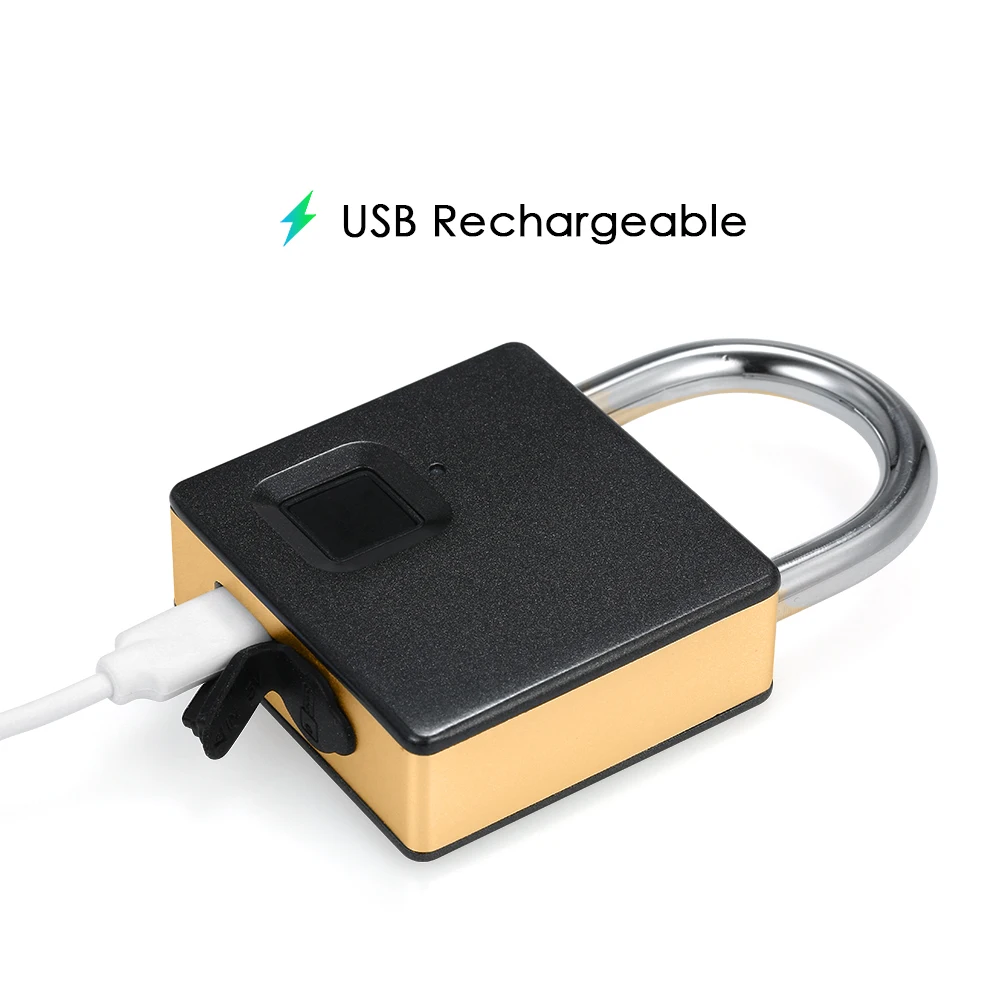 С 2 клавиши умный замок со сканером отпечатка пальцев USB Перезаряжаемые IP65