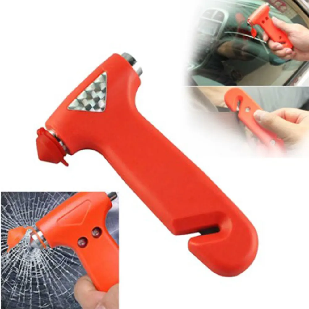 Автомобильный молоток безопасности 2 в 1 автомобильный металлический оконный