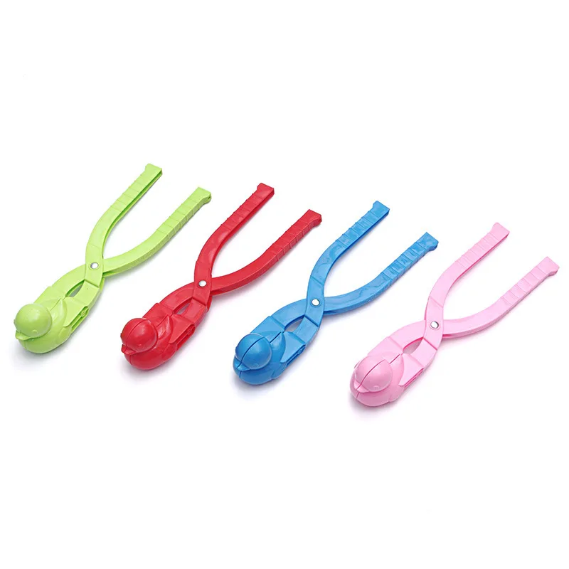 

4pcs Duck Shaped Snowball Maker Clip Children Outdoor Plastic Winter Snow Sand Mold Tool for Snowball Fight Play Fun Sports Toys