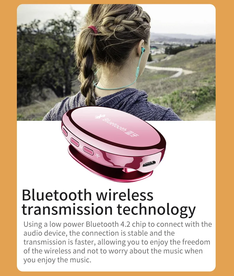 Спортивный mp3 мини зеркальный зажим usb mp3 плеер bluetooth с экраном FM радио flac Металл Портативный hifi mp 3 музыкальный плеер 8 Гб Клип 8g