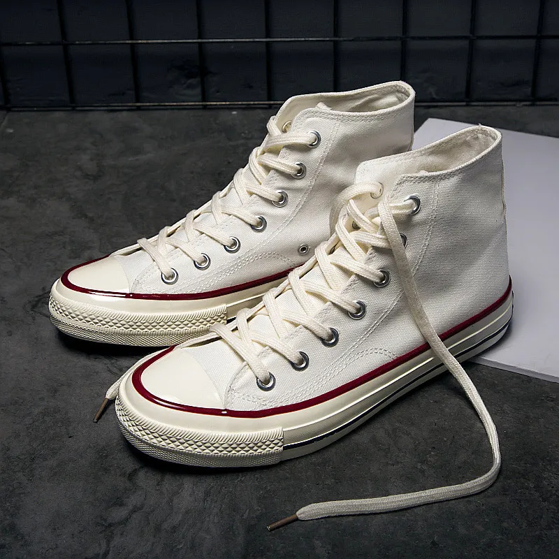 Men Casual Shoes High Top Mens Canvas For Woman Walking Fashion Flats Brand Students Sneakers 2020 New Spring Autumn | Обувь