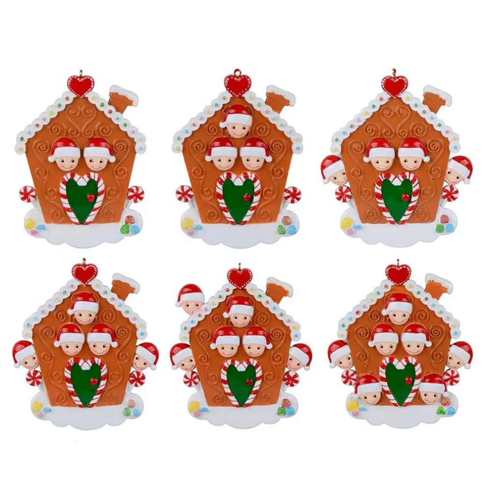 

Рождественские полимерные украшения «сделай сам», персонализированное семейное украшение, аксессуары для украшения дома, подвесной кулон ...