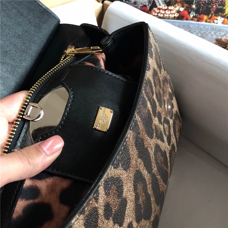 

Bag 2021 women's luxury brand luxury Bag Fashion leopard print women's straddle retro portable shoulder bag women's bag