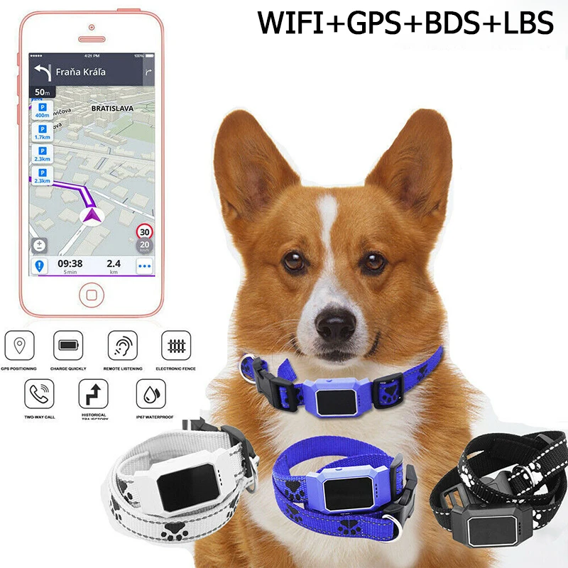 

Оригинальный умный мини gps-трекер для домашних животных ошейник для собак кошек отслеживание локатор GPS устройство слежения Водонепроницае...