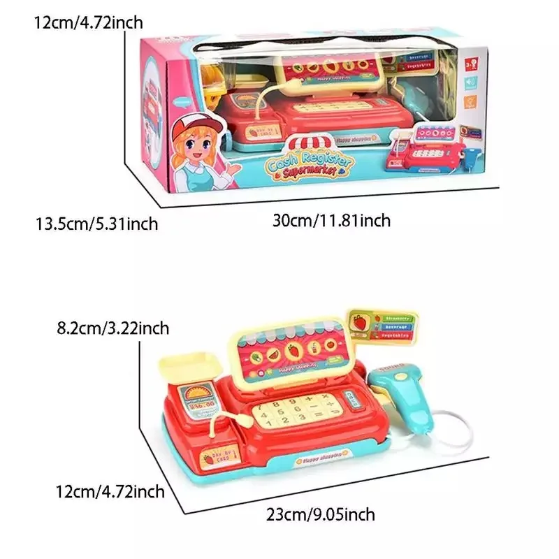 Умный кассовый аппарат для ролевых игр с музыкой светильник кой|Играем в магазин|