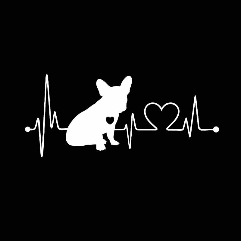 

Car Sticker Cute Dog ECG Dog Sticker Car Funny Sticker and Waterproof PVC Decoration Car Model 18cm*7.7cm