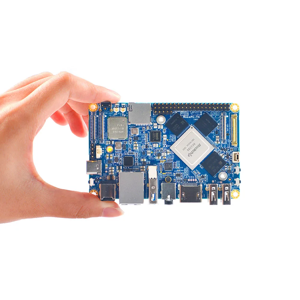 NanoPC T4 макетная плата RK3399 с открытым исходным кодом DDR3 ОЗУ 4 Гб Гбит/с Ethernet