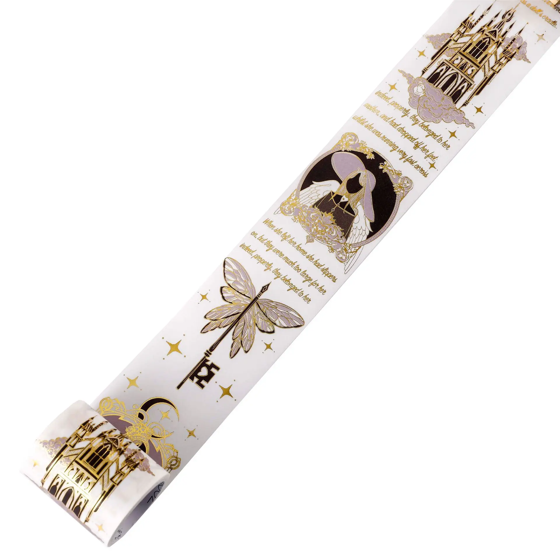 

Luxury Classic Gilding Washi Tape DIY Decoration Stickers for Student Diary Stickers Cute Back To School Transparent Stickers