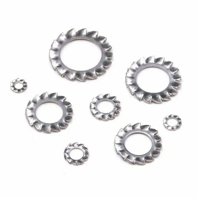 

Kit Washer Tooth 304 Stainless Steel External Assortment Silver 300pcs