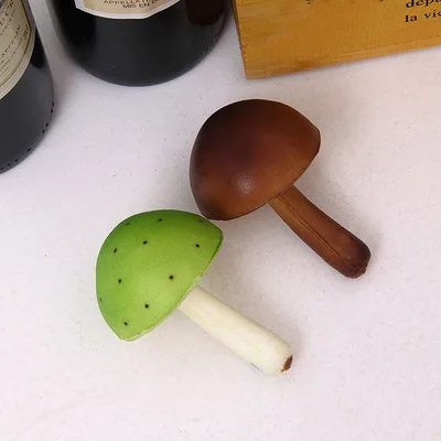 

simulation food early educational toy food toys Food Green & Brown Mushroom Vegetable Fruit Toy Model Simulation Food Early