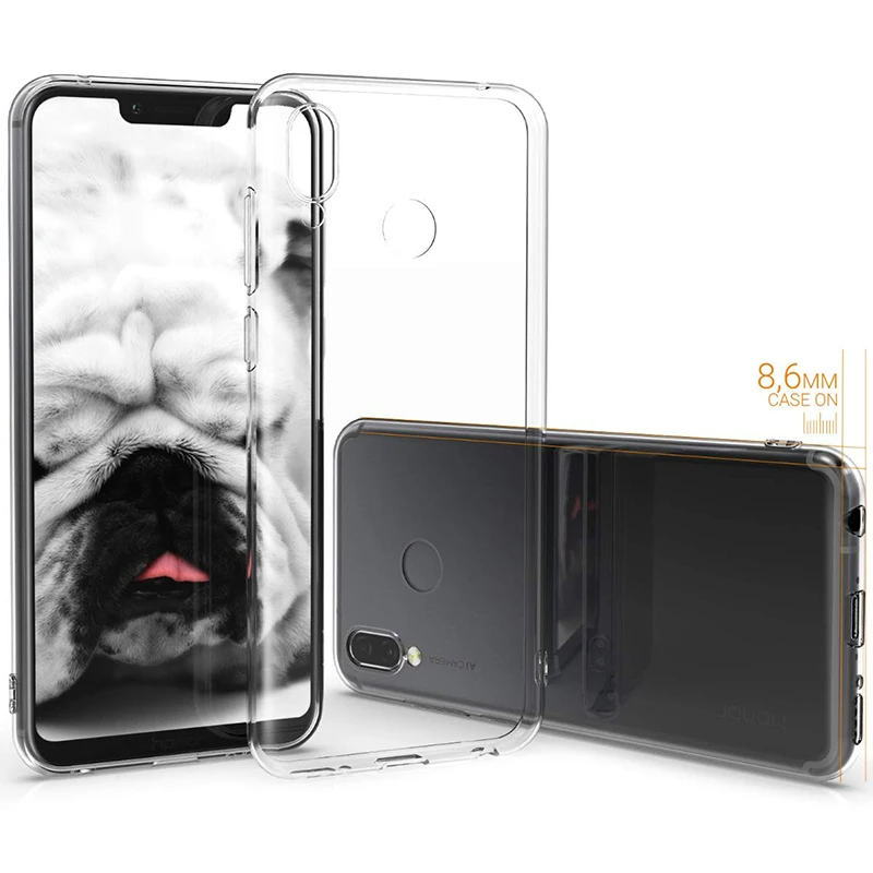 Прозрачный мобильный телефон чехлы для Huawei Honor Play 6 3 дюйма Мягкий ТПУ силиконовый