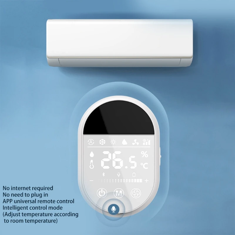 

Smart Home Air Conditioner System,Temperature and Humidity Control Display.One-button Remote Control APP Connection