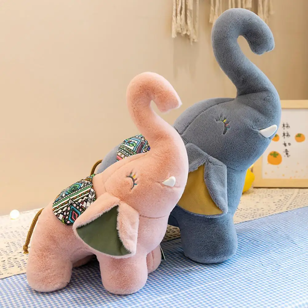 

Elephant Plush Toys High Simulation Skin-friendly Decorative Toy Elephant Animal Plush Stuffed Toy for Couple