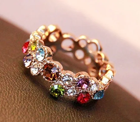 Женский подарок красивый сплав Гальваническое кольцо дамское романтическое