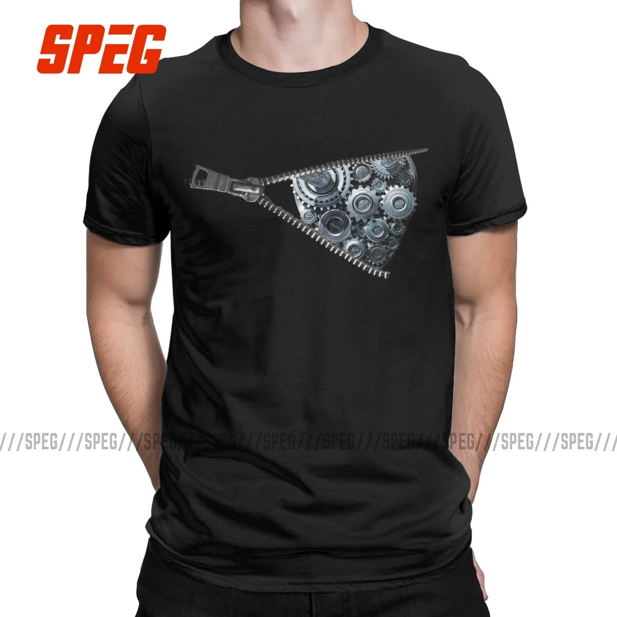 

Mechanical Engineer T Shirt Men's Cotton Funny T-Shirts Crewneck Mechanical Heart Tees Short Sleeve Clothing Gift Idea