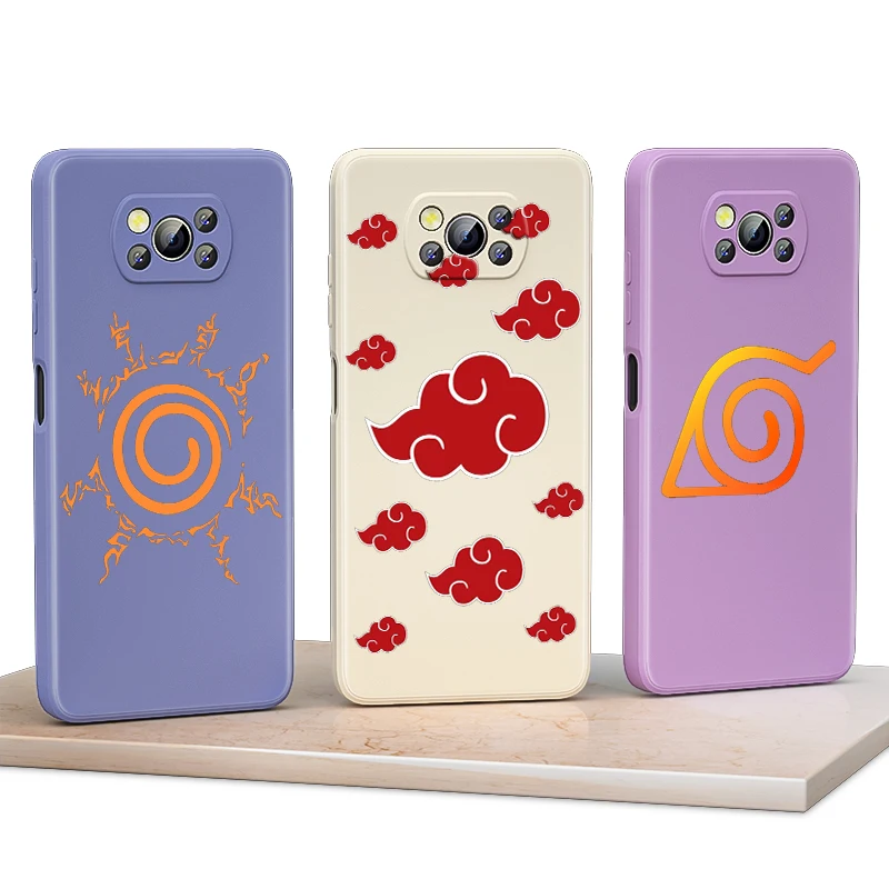

Anime Sasuke Cartoon for Xiaomi Poco F3 GT X3 NFC M3 C3 M2 X2 Pro 5G Liquid Silicone Soft Cover Shockproof Phone Case