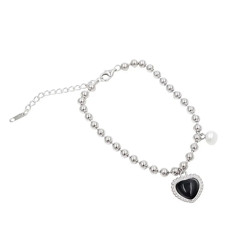 

Женский браслет из нержавеющей стали, с жемчугом