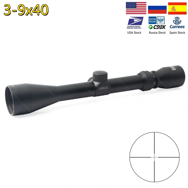 

Optical sight Tactical 3-9x40 Scope Mil Dot Riflescopes Optic Sight Hunting Scopes for Airsoft Gun With Mount scope