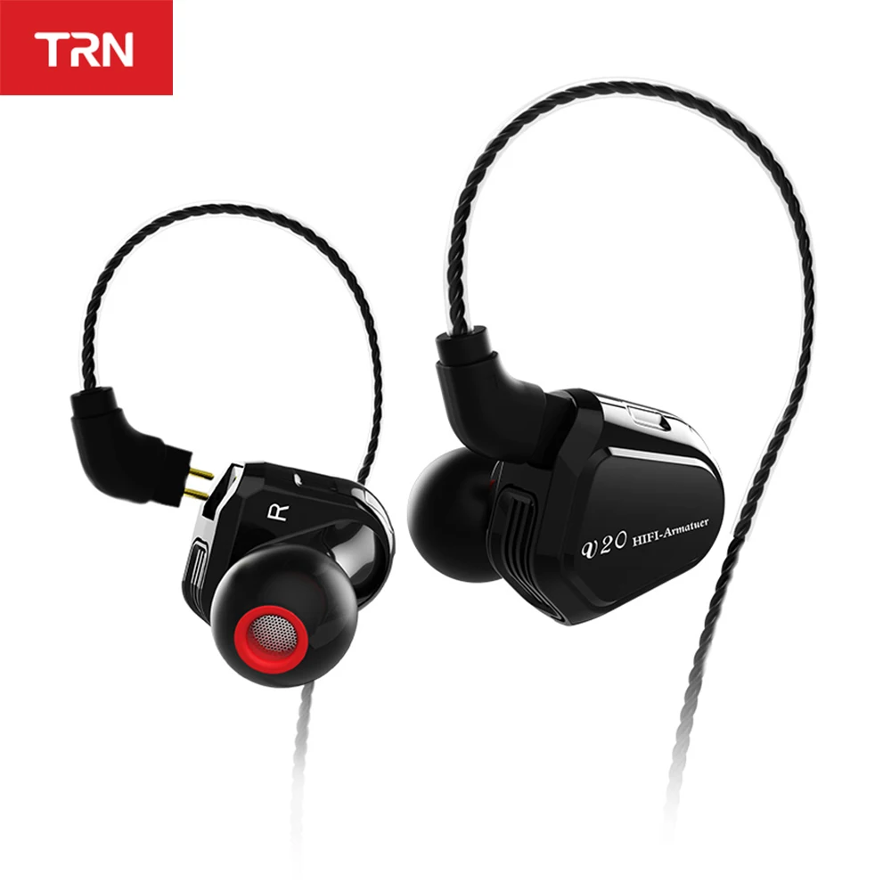 Гибридные Внутриканальные наушники TRN V20 DD BA Hi-Fi DJ монитор для бега спортивные