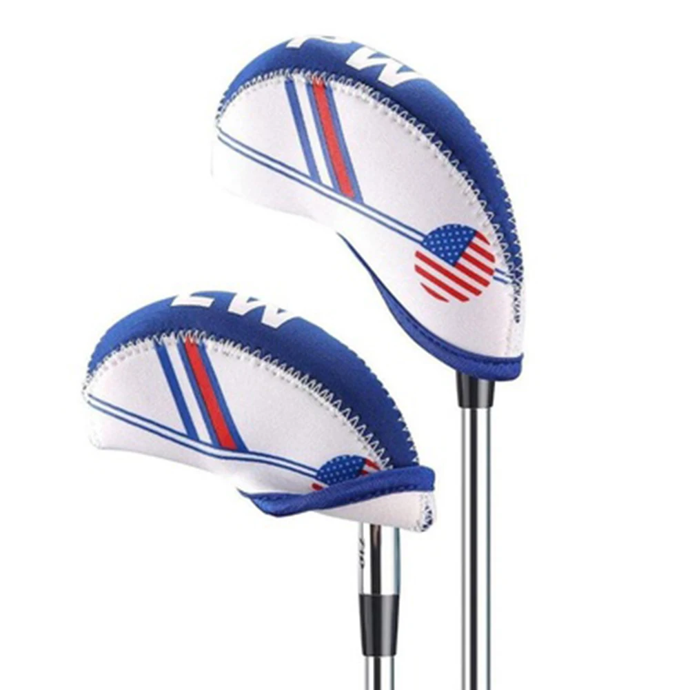 

10pcs Outdoor Travel Gift Portable Protect Nylon Storage Durable Accessories Washable Golf Club Cover