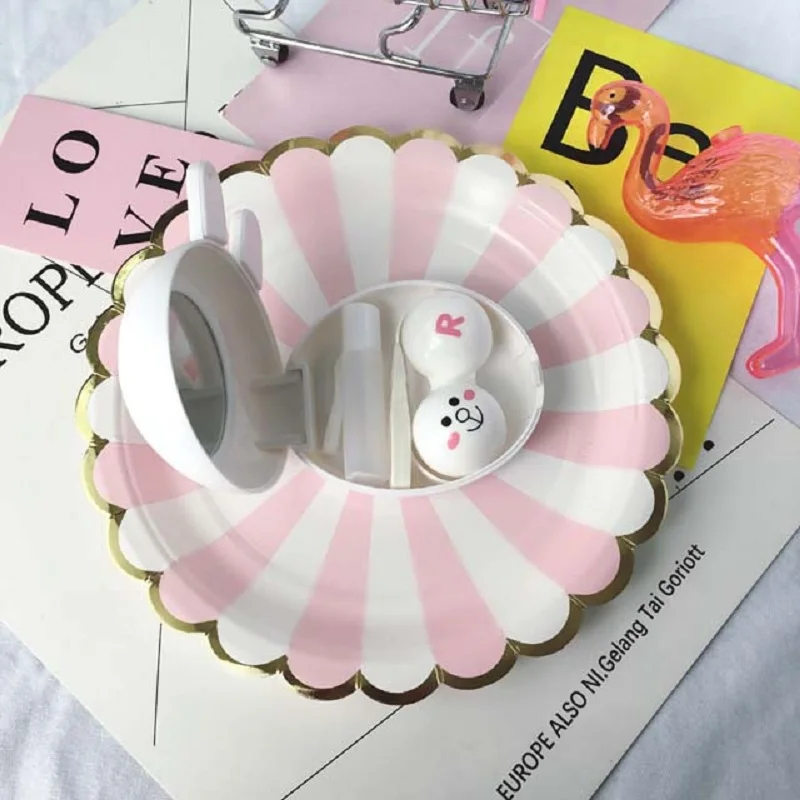 8 шт. одноразовая посуда десертные бумажные тарелки для пирожных буфета товары