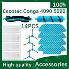 Для Cecotec Conga 4090 5090 роликовая мягкая щетка, Hepa-фильтр, тряпка для швабры запасные боковые щетки Robotic Запчасти для пылесоса