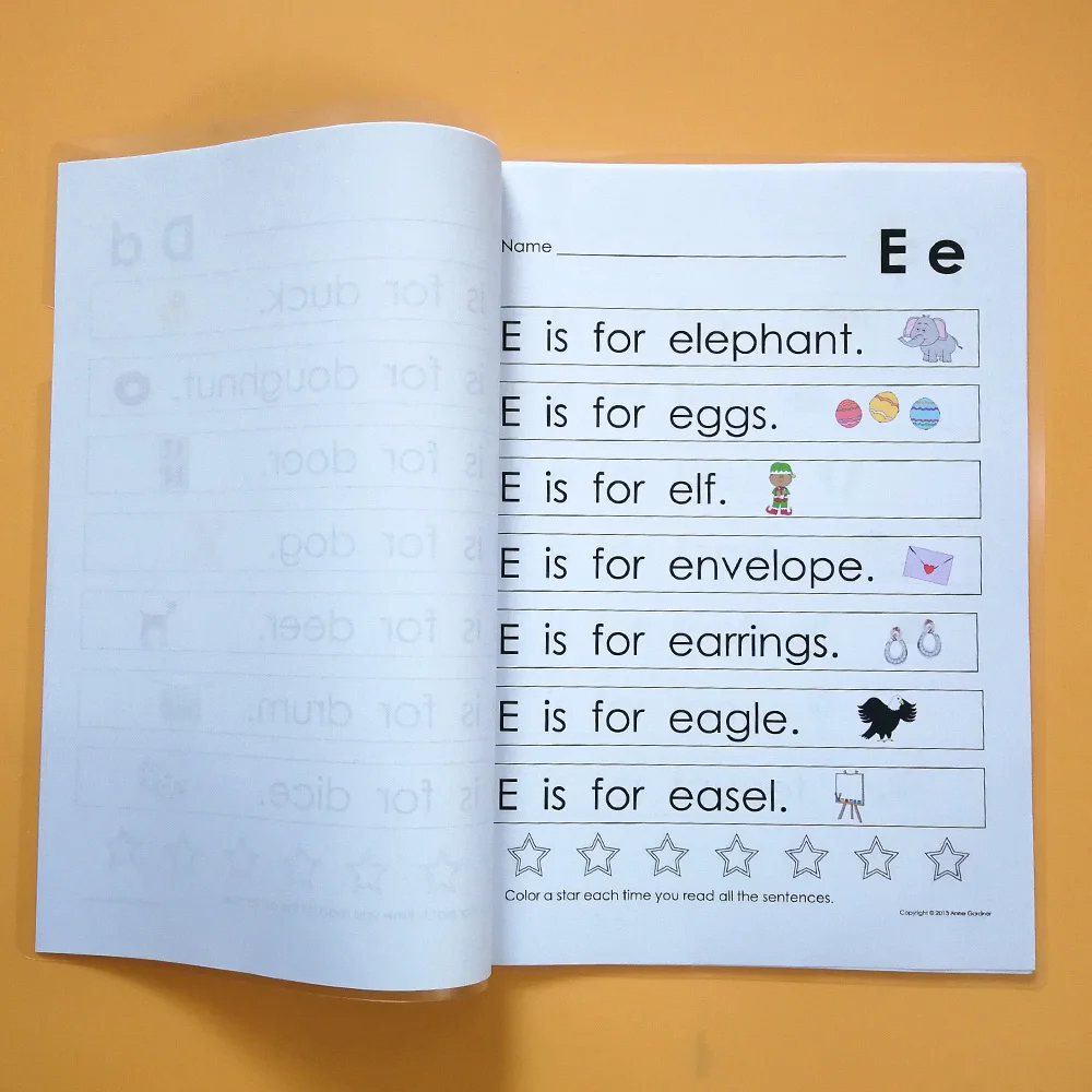 Обучающий учебник с АБС алфавитом для обучения на английском языке обучающая