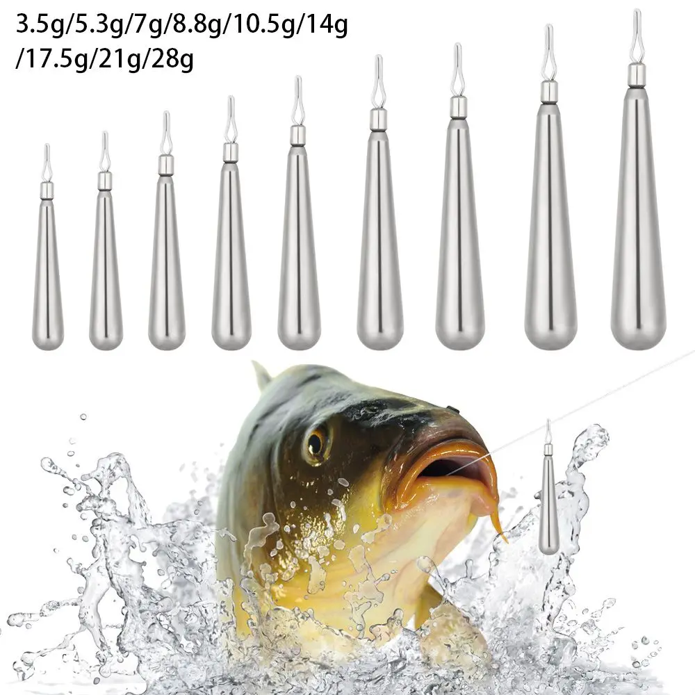

35g-28g Quick Release Casting High Quality Additional Weight Fishing Tungsten fall Line Sinkers Sinker Hook Connector