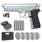 Набор хромированных шариков B Pistolet Airsoft M92FS + пулевой преобразователь для пистолета 5 Co2 пуль и упаковка свинцовых гранул 500 карат декоративный металлический настенный знак