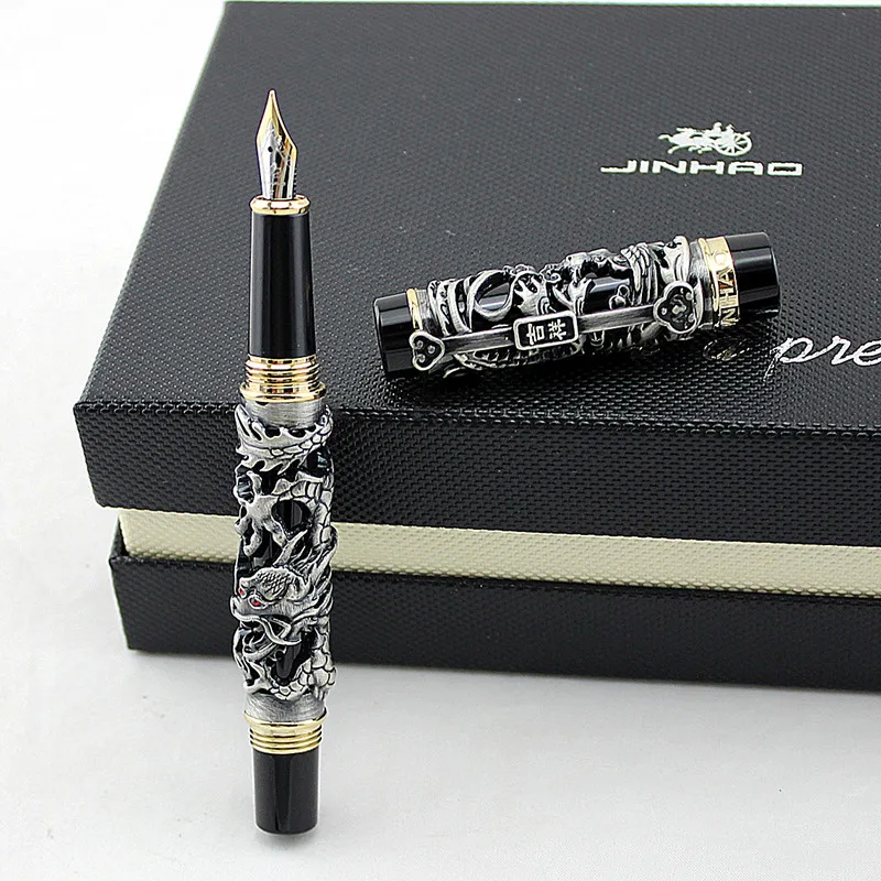Ручка перьевая в виде дракона и феникса 0 5 мм|fountain pen|metal ink penink pen |