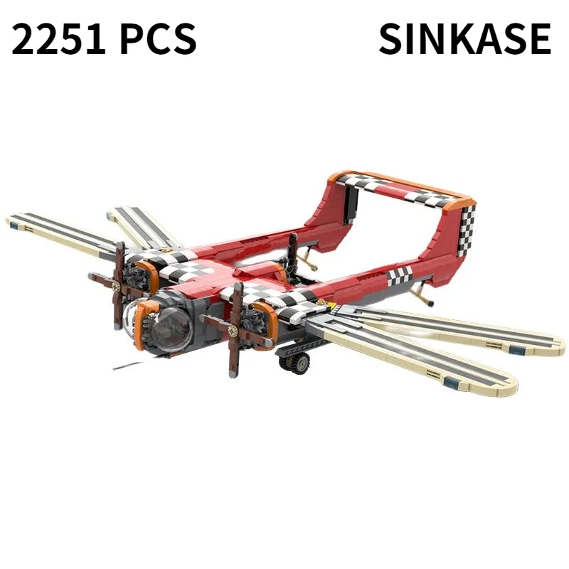 

Dieselpunk Ornithopter Propeller High-tech Series Retro 80s Diesel Flapping Wing Aircraft Building Blocks AVIC Bricks Toys Gift