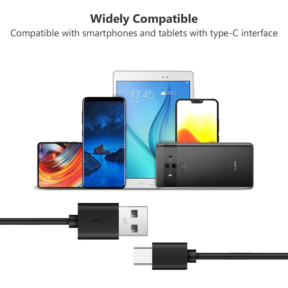 Кабель USB Type C для быстрой зарядки 3 А зарядное устройство телефона кабель