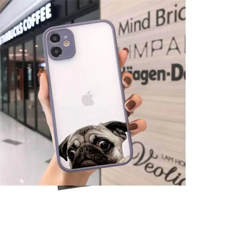 

French Bulldog Cute Funny high quality Phone Cases matte transparent For iphone 7 8 11 12 plus mini x xs xr pro max cover