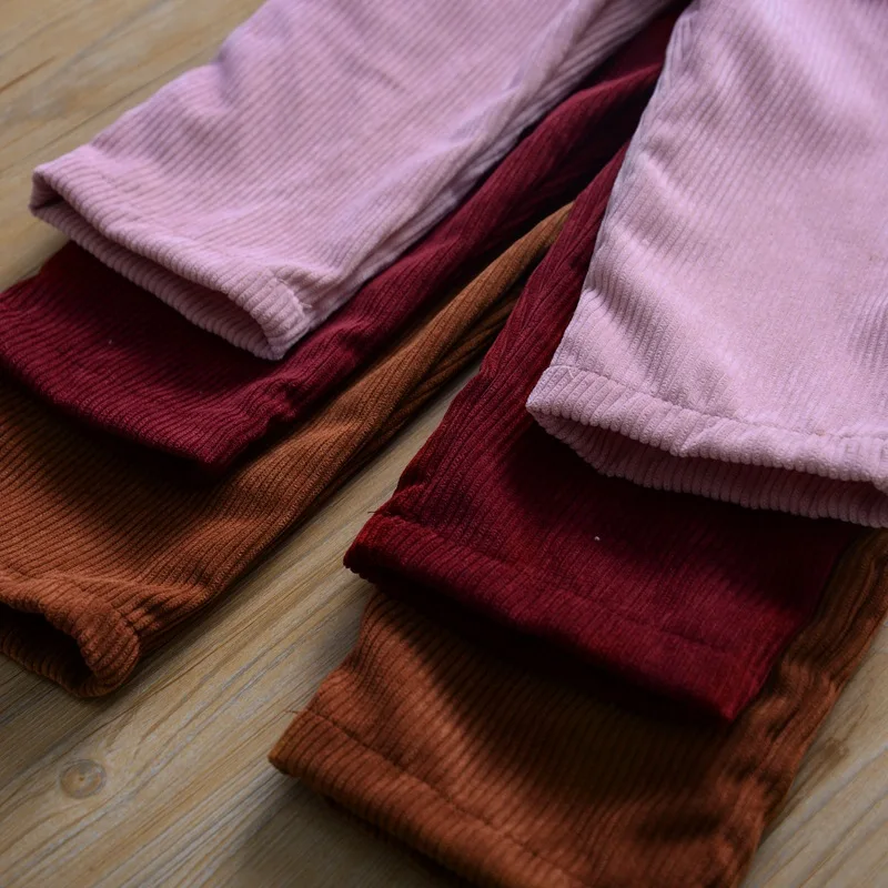 2019 детские комбинезоны осенние однотонные вельветовые штаны для мальчиков