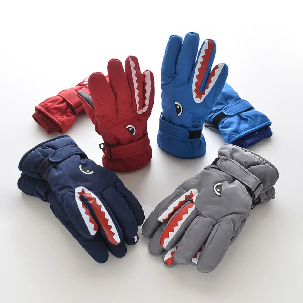 

1 Pair Portable Outdoor Kids Ski Practical Riding Sports Finger for Mountain Climbing Hiking (Random Color