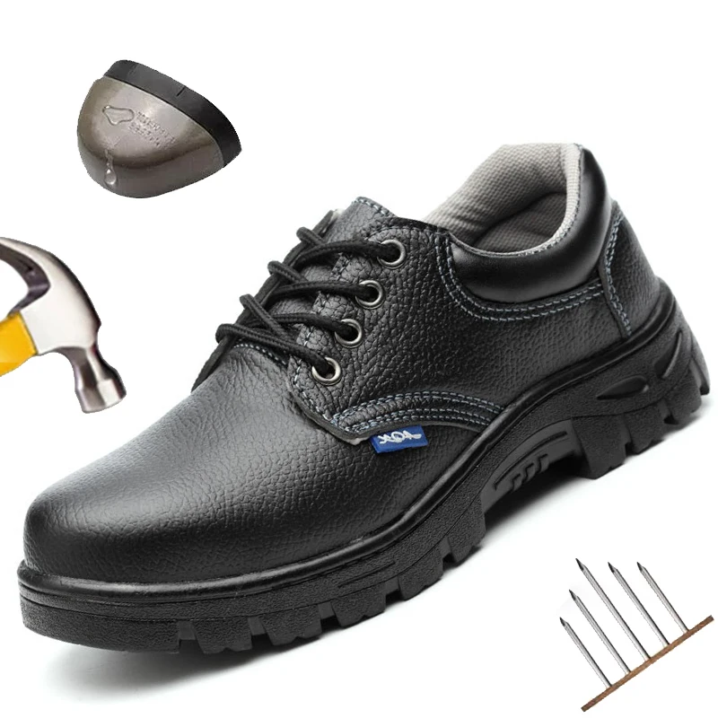 

Рабочая защитная обувь, мужские рабочие ботинки со стальным носком, защищающие от проколов, из микрофибры, дышащие, кислотостойкие