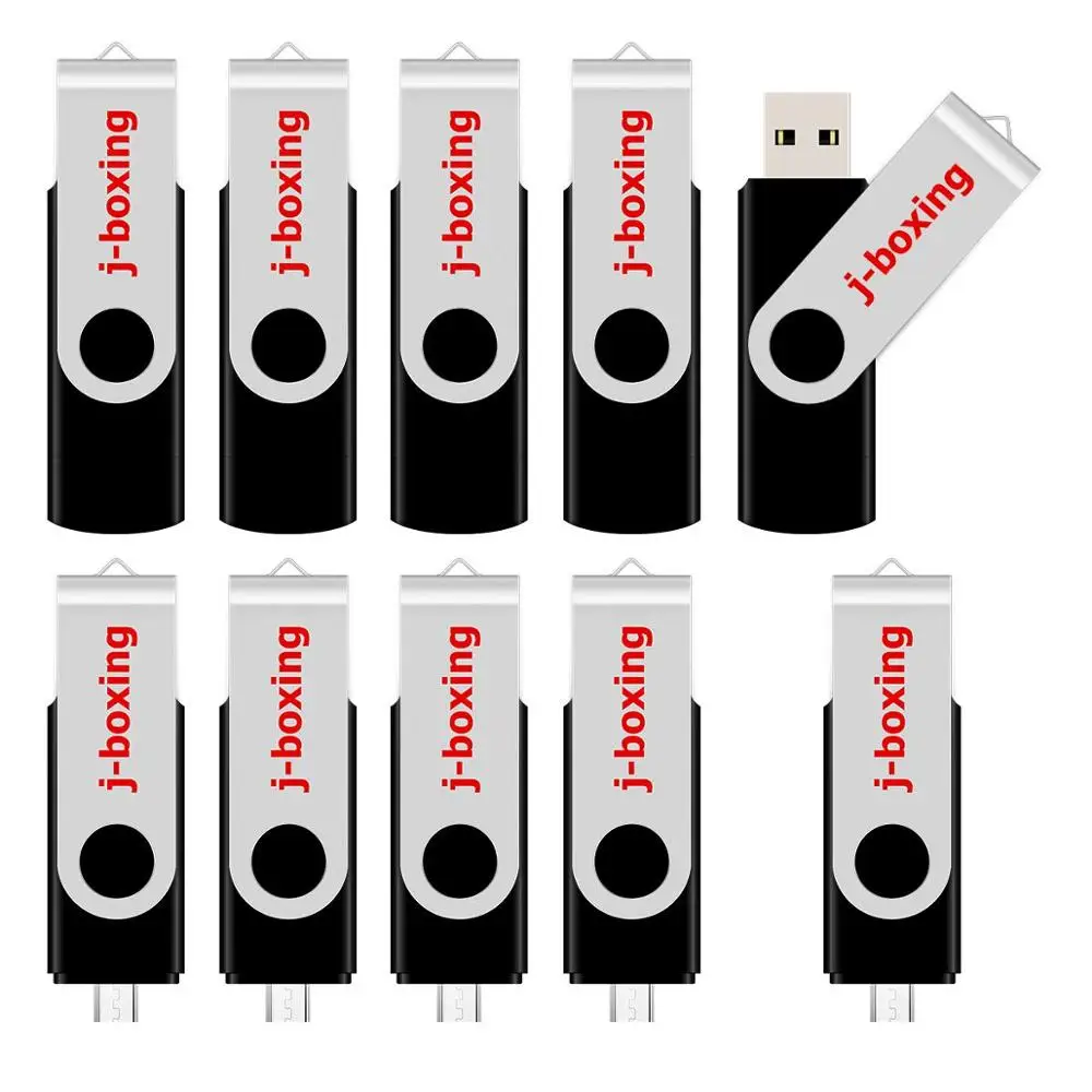 J-boxing 10 шт. OTG 16 ГБ USB флеш-накопитель двойной порт Гб Micro флеш-накопители