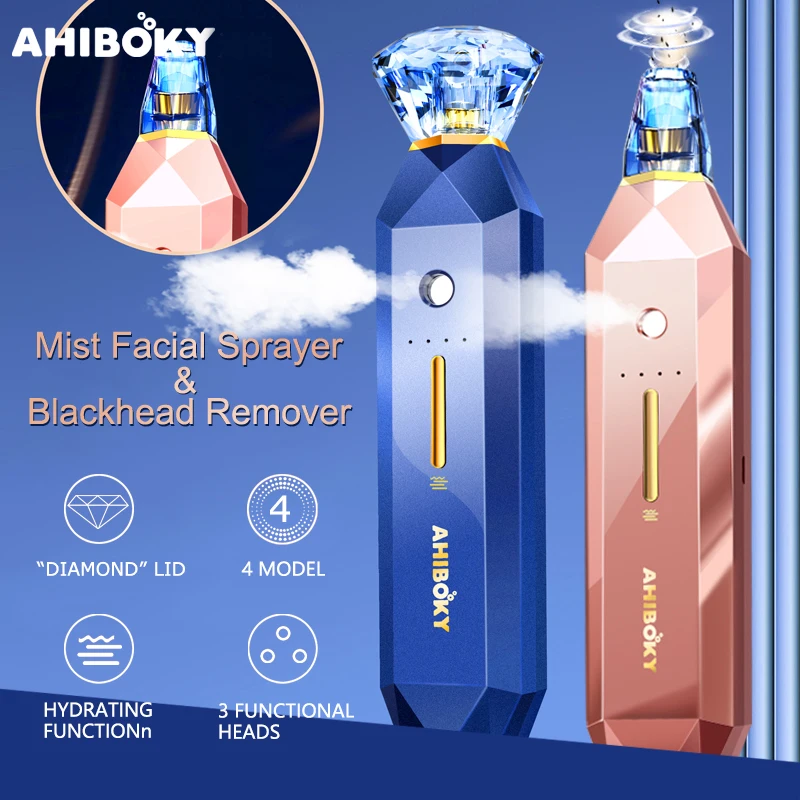 Electric Blackhead Remover For Face Humidifier Moisturizing Facial Cleaning Pore Acne Vacuum Cleaners Skin Care Tools | Красота и