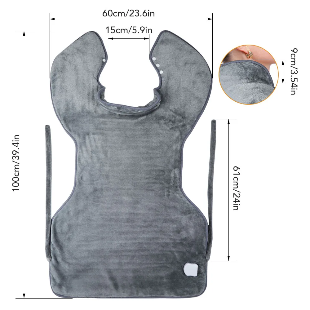 

Electric Heating Shawl Pad Neck Back Warmer Heat Wrap Adjustable Temperature Washable Heating Blanket Physiotherapy Pad