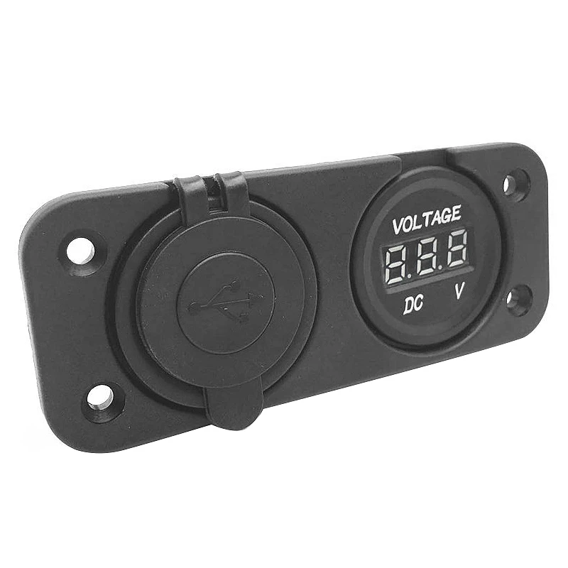 12 В/24 В Автомобильная лодка двойной USB зарядное устройство гнездо напряжение
