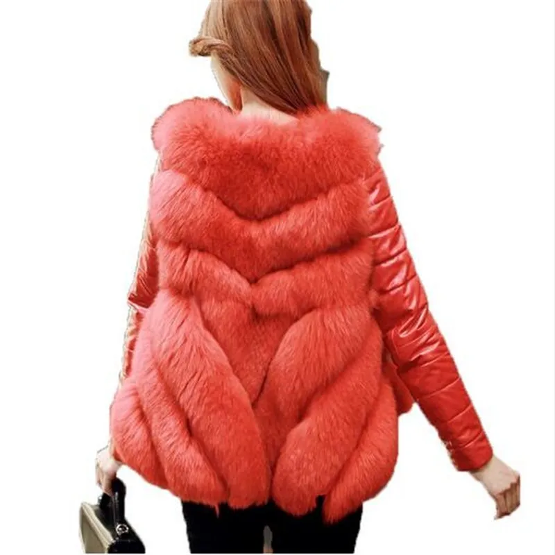 BINYUXD новейшая мода высокое качество элегантное женское пальто из искусственного