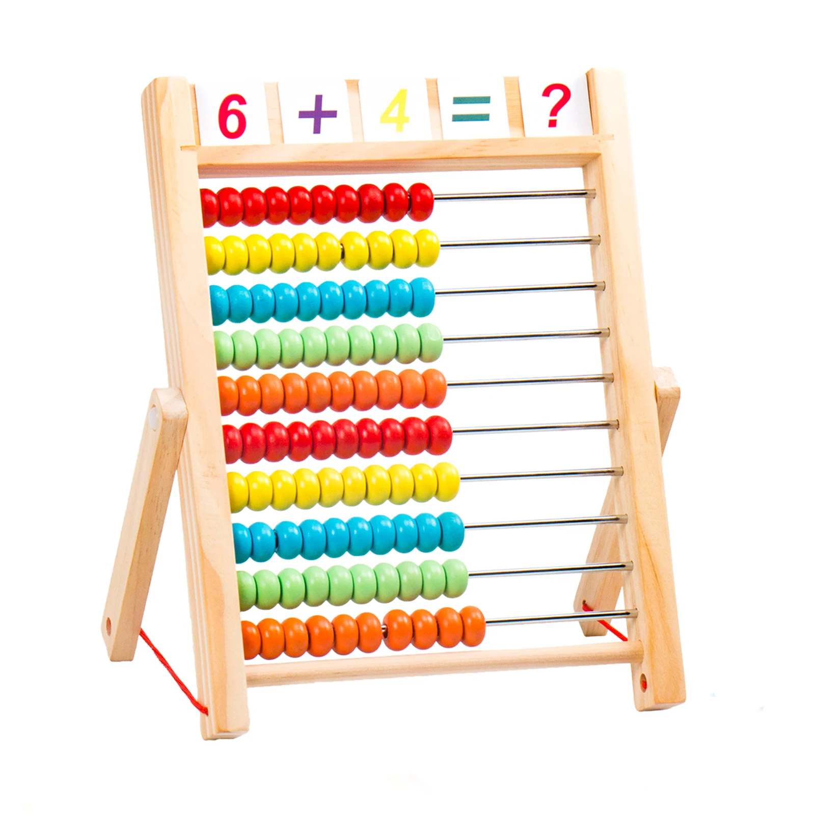 

Children Wood Math Toy Multi-Color Beads Abacus Computing Rack Learning Mathematical Early Education Toys For Kids School