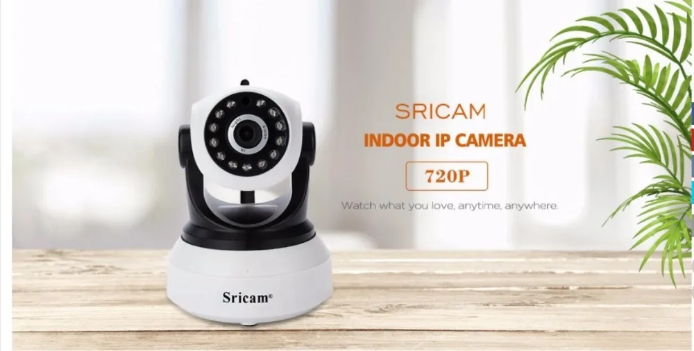 Sricam SP017 HD Беспроводная ip-камера безопасности Wifi Двусторонняя аудио IR-Cut ночное видение Аудио Сигнализация видеонаблюдения Крытый монитор для младенца