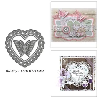 heart shaped lace photo frame metal cutting dies for diy scrapbook album paper card decoration crafts embossing 2021 new dies