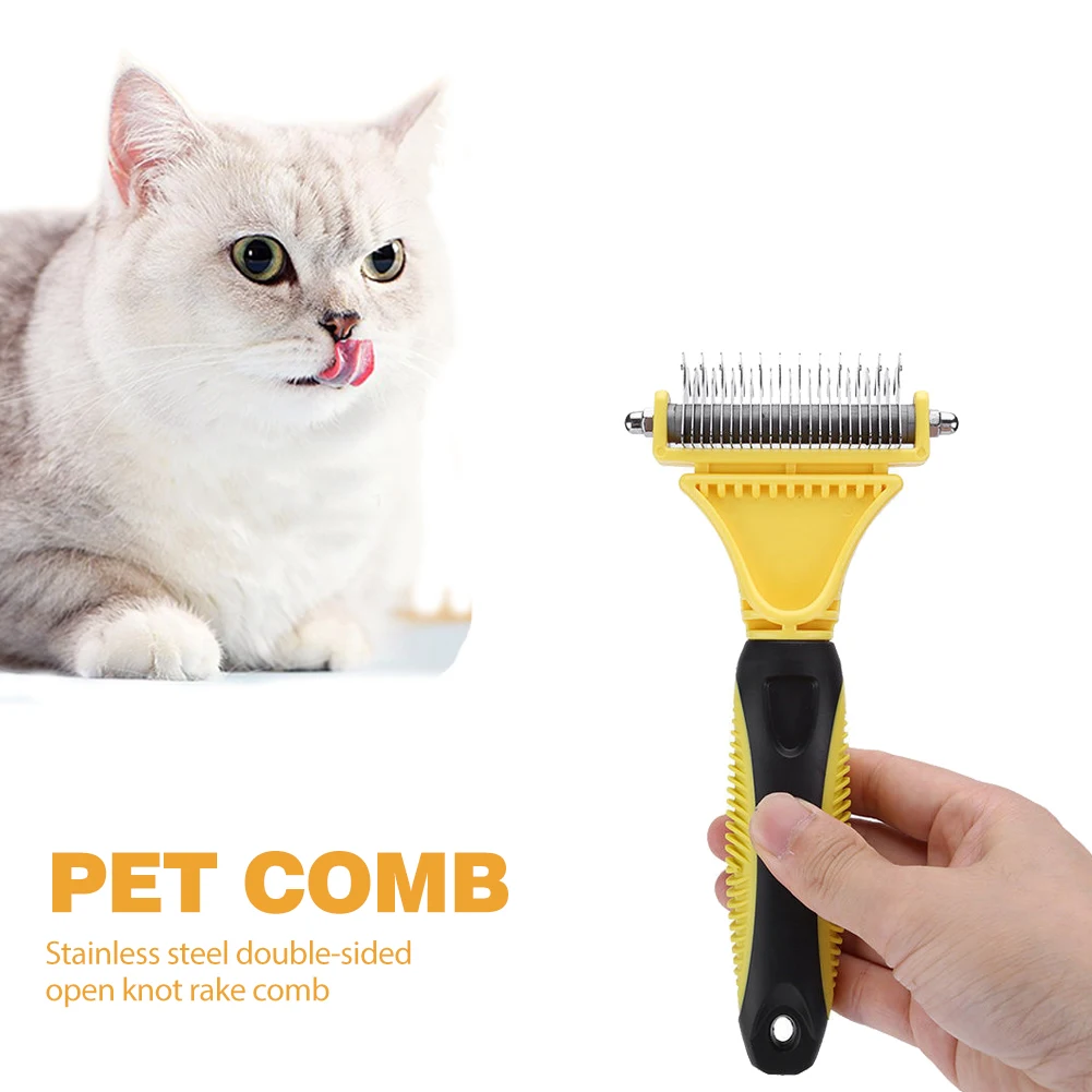 Щетка для волос расчесывание специальная щетка удаления собачья из нержавеющей